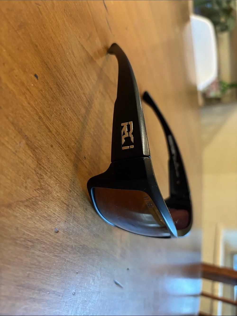 RCI Polarized Sunglasses power plant black with gold mirror lens